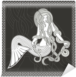 Beautiful Mermaid Shower Curtain (400x400), Png Download