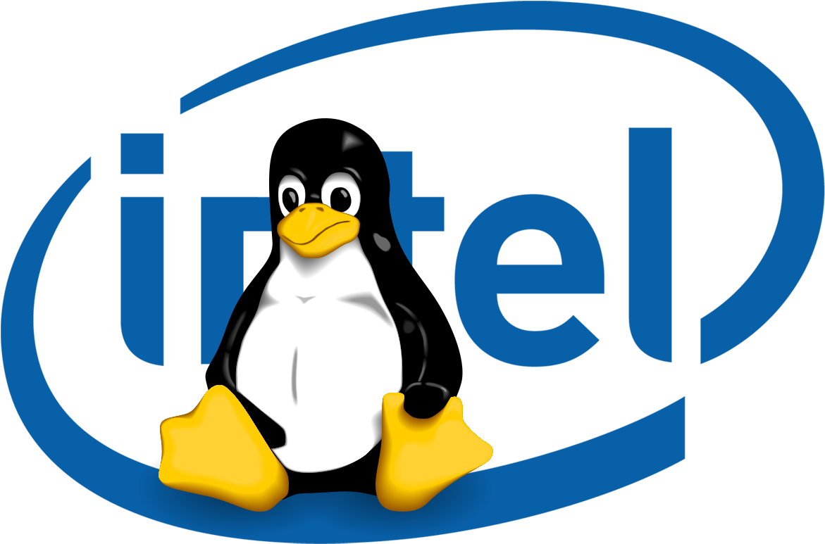 Download Intel Logo Latest Version 2018 - Gangsta Penguin Tile Coaster (1440x960), Png Download