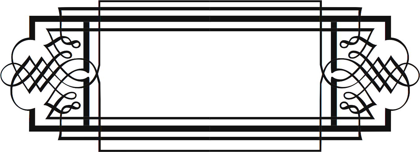 Celtic Clipart Scroll - Free Black And White Scroll Clip Art (1409x561), Png Download