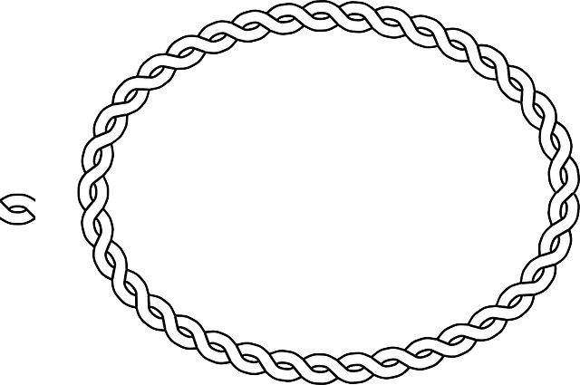 Border, Braid, Frame, Plait, Rope - Vector Border Circle (640x425), Png Download