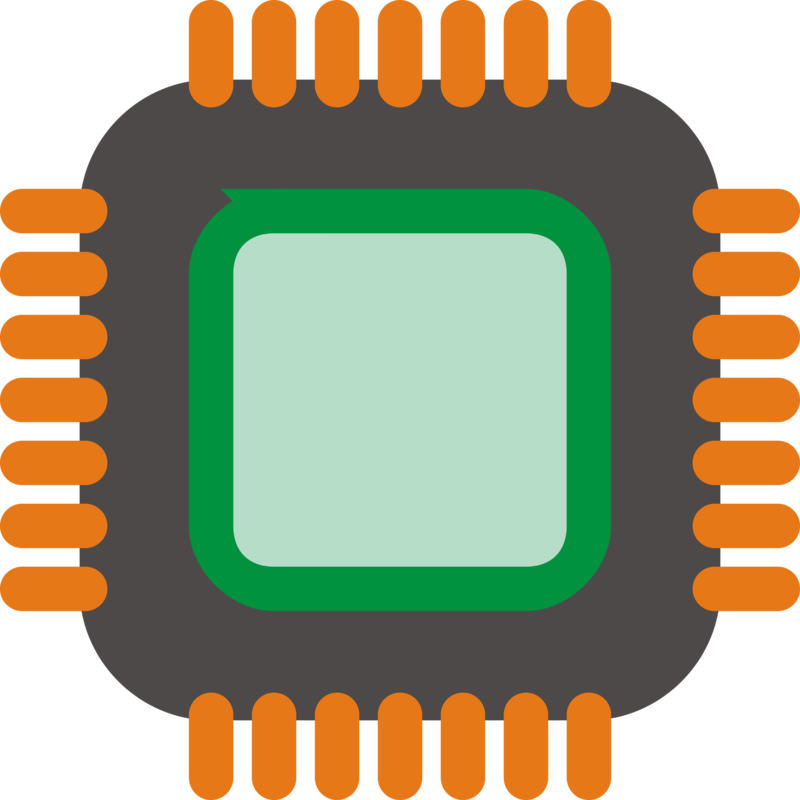 Cpu, Processor, Intel, Amd, Chip, Computer, Hardware - Chip Png (640x640), Png Download