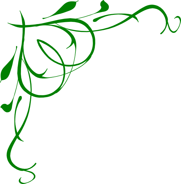 Swirls Clipart Celtic - Green Swirls (588x597), Png Download