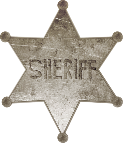 Sheriff Badge - American Frontier (431x500), Png Download
