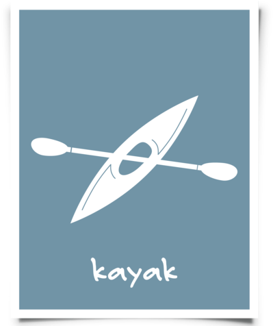 Kayak Freebies - Drawing (480x480), Png Download