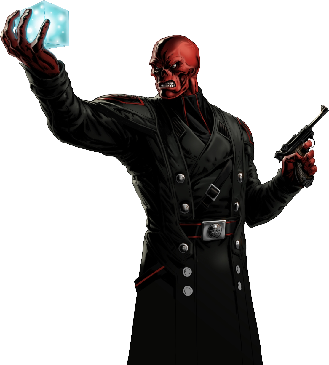 Red Skull Portrait Art - Marvel Red Skull (1110x1232), Png Download