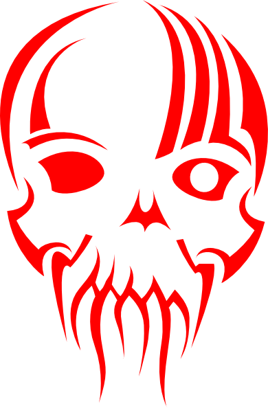 Red Skull Logo Png (390x594), Png Download