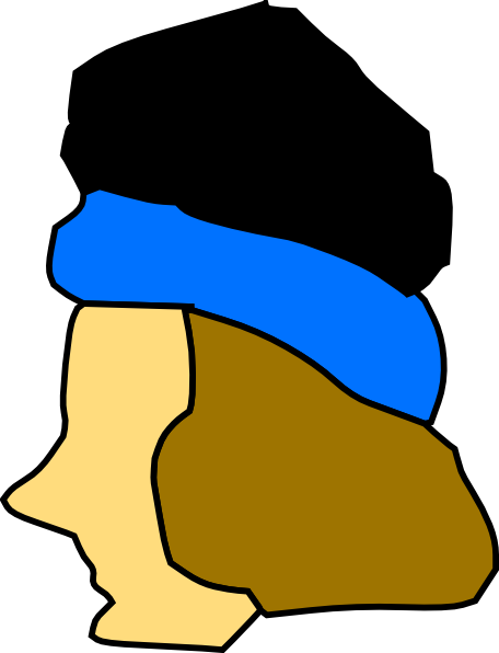 How To Set Use Man Head Silhouette Clipart (456x596), Png Download