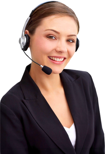 Hotline-girl - Contact Us (341x498), Png Download