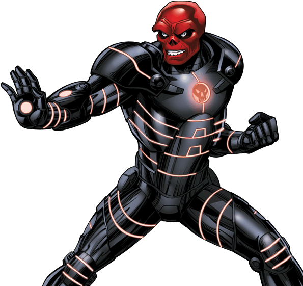 Marvel Red Skull Avengers (600x600), Png Download