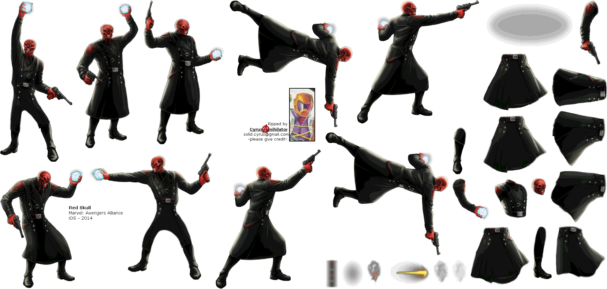 Click To View Full Size - Red Skull Marvel Avengers Alliance (1984x946), Png Download