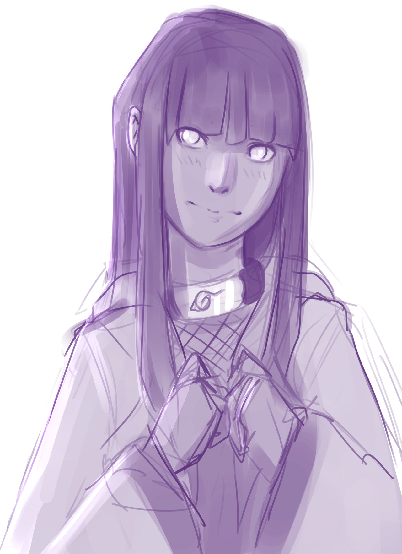 Another Rough Sketch Of Young Hinata Hyuga - Hinata Hyuga (1280x1810), Png Download
