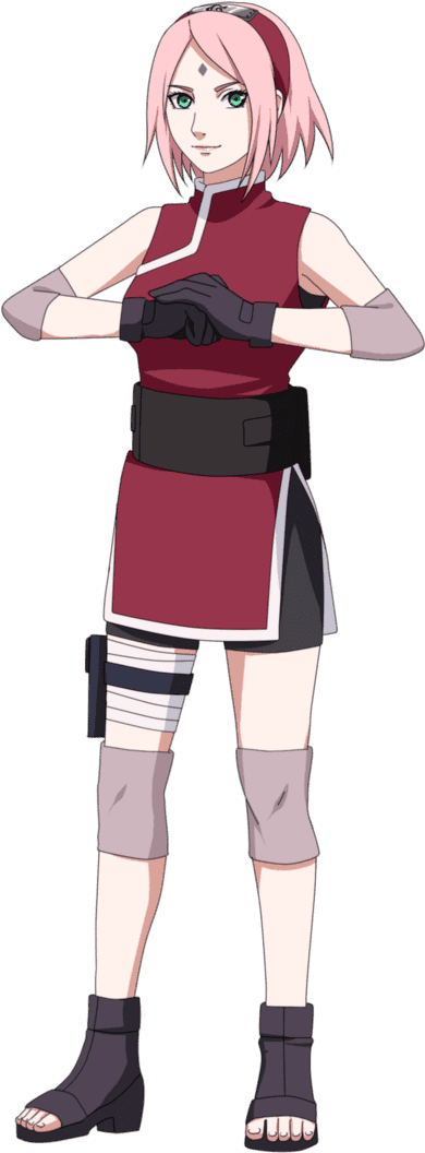 Sakura Haruno Sakura Haruno Vs Hinata Hyuga Battles - Sakura The Last Cosplay Costume (750x1117), Png Download