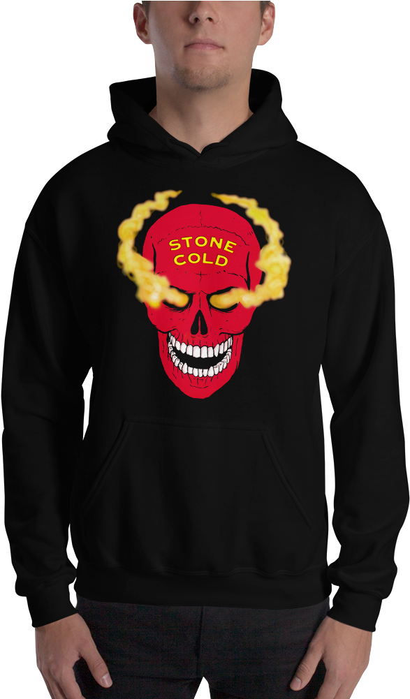 Stone Cold Steve Austin "red Skull" Pullover Hoodie - Hoodie (1000x1000), Png Download