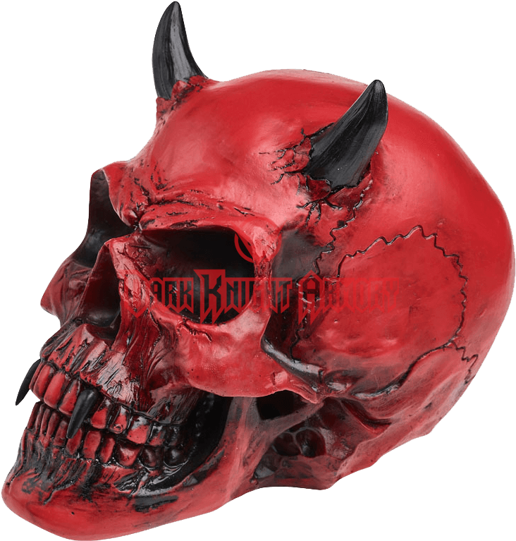 Alchemy Gothic Crimson Demon Skull V43 (783x783), Png Download