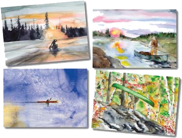 Notecards - Wilderness Paddler - Wilderness Resort (400x400), Png Download