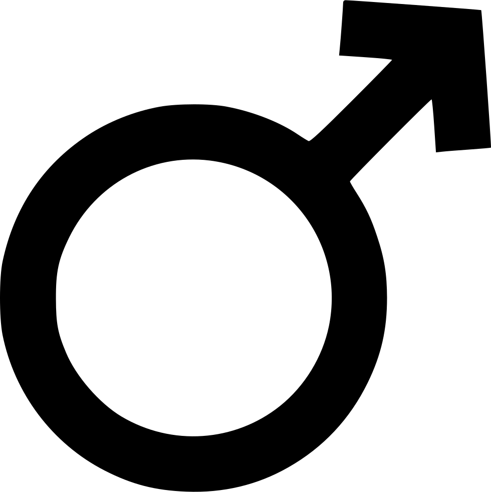 Man Gender Sex Male Gender Symbol Comments - Simbolo Do Sexo Masculino (980x982), Png Download