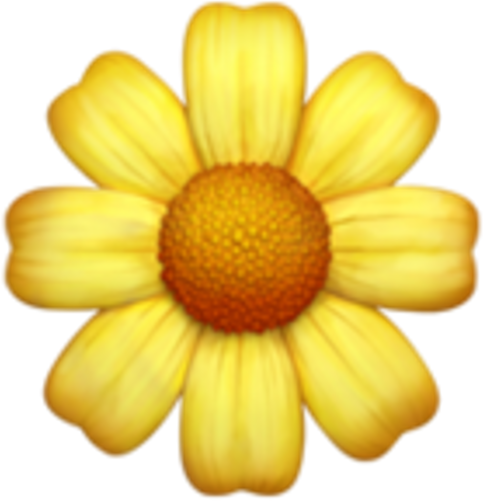 Flower Emoji Png (1024x1024), Png Download