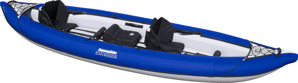Aquaglide Xp Chinook Tandem Xl 3 Man Inflatable Kayak - Aquaglide Chinook Xp Tandem Xl (1000x280), Png Download