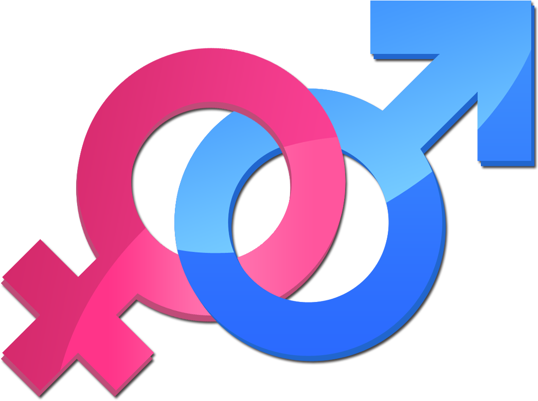 Gender Symbol Parity Transprent Png - Man And Women Sign (1501x1501), Png Download