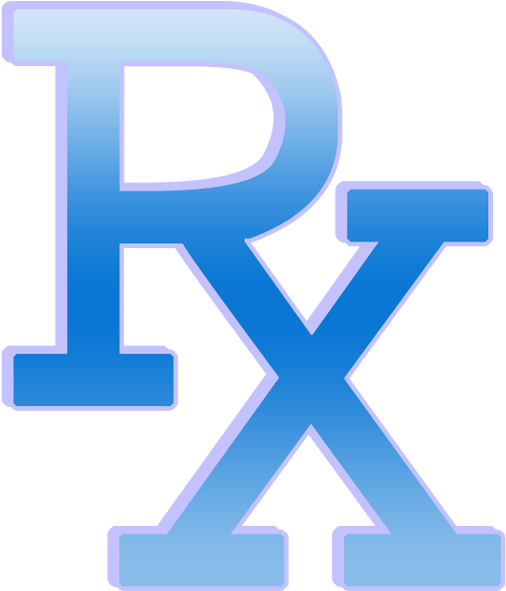 Rx Pharmd Symbol Blue - Rx Symbol Blue (600x600), Png Download