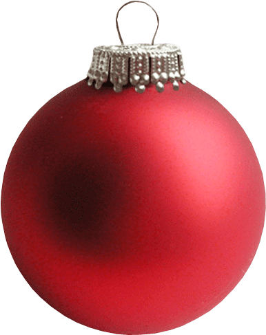Red Christmas Bauble Transparent Background - Christmas Bauble Transparent Background (500x500), Png Download
