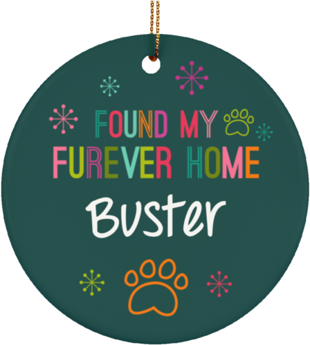 Multicolor Furever Home Customizable Ceramic Circle - Ceramic (500x500), Png Download