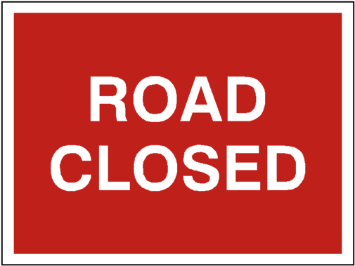 Road Closed Traffic Sign - Road Closed Safety Sign (600x600), Png Download