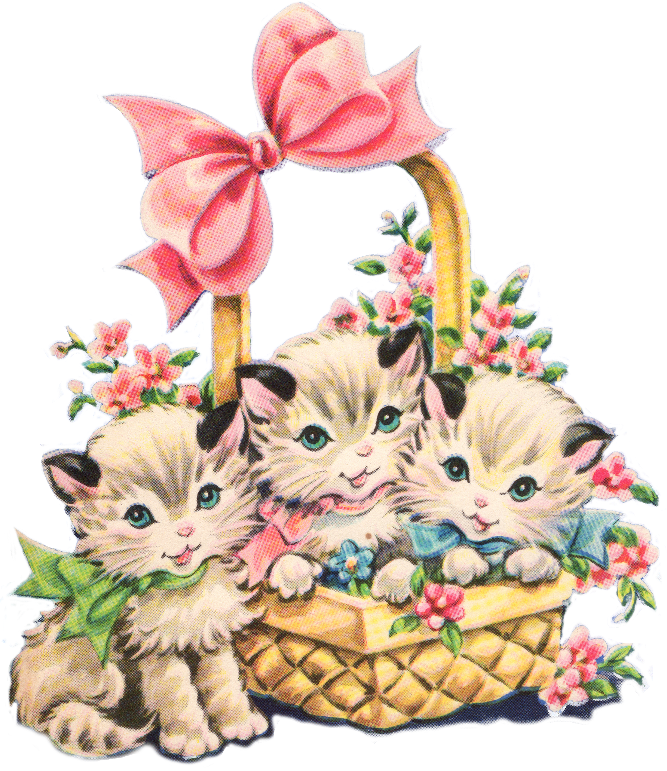 Similar Cliparts - - Vintage Cat Clip Art (2279x2680), Png Download