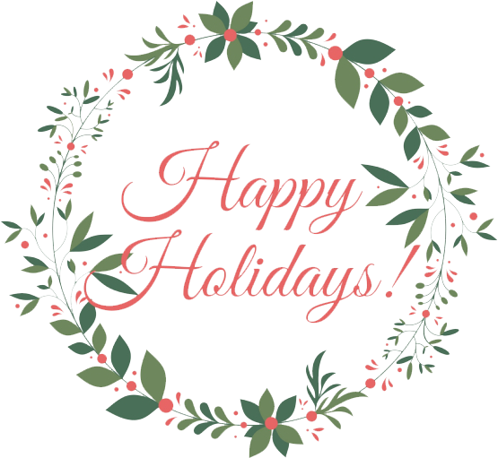 Happy-holidays - Office Closed For Holidays (620x520), Png Download
