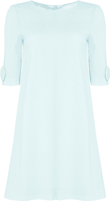 Flame Dress Frost Blue - Dress (600x760), Png Download