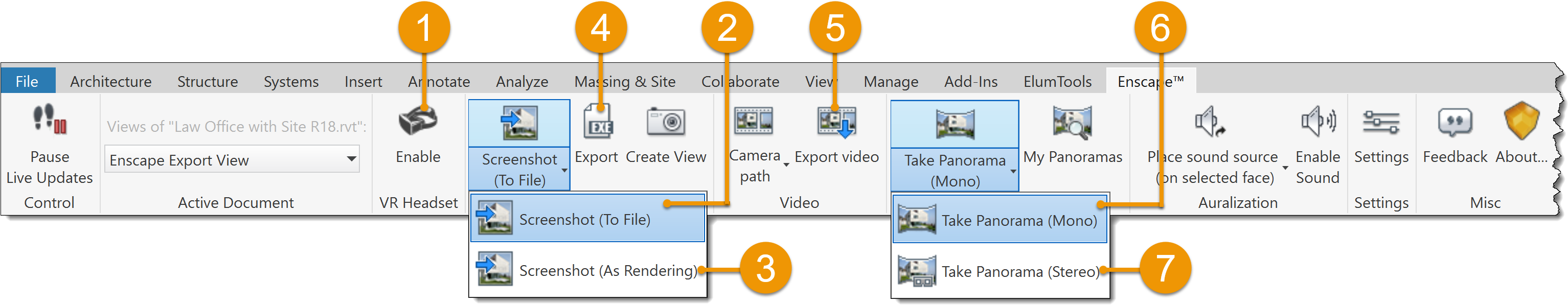 Listed Here Are The Seven Export Options We Will Cover - Enscape Export (3086x681), Png Download