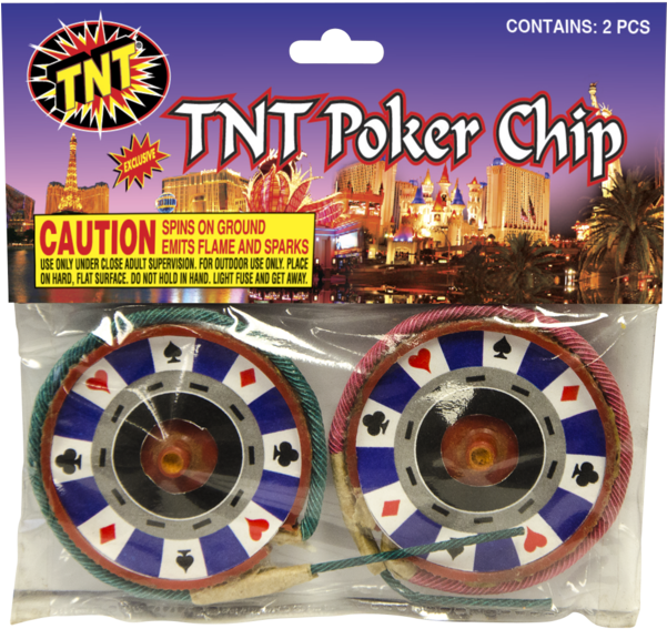 Tnt Poker Chip - Tnt Fireworks, Laser Rainbow (600x600), Png Download