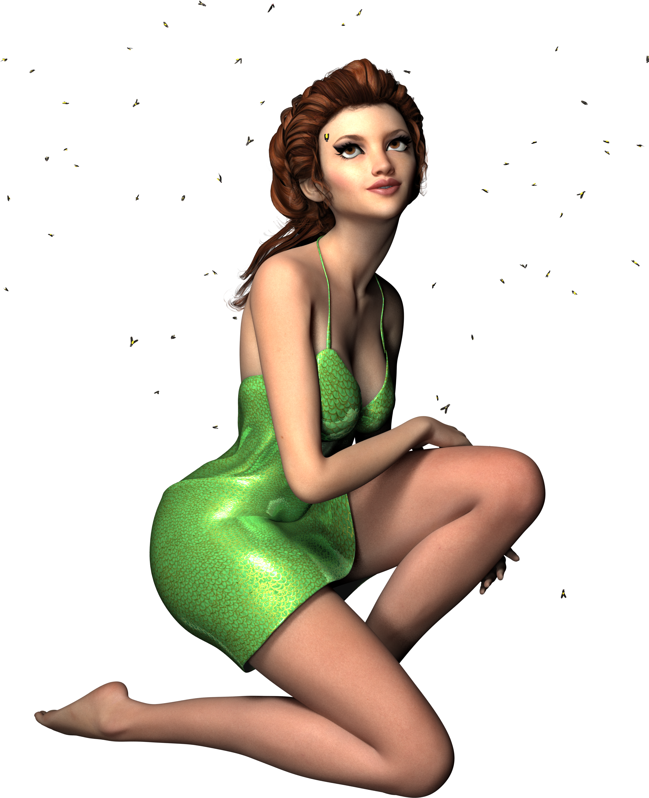 Woman Fireflies Firefly Female 1055883 - Coque Femme Virtuel 6 Compatible Huawei Mate 8 Transparent (2318x3000), Png Download