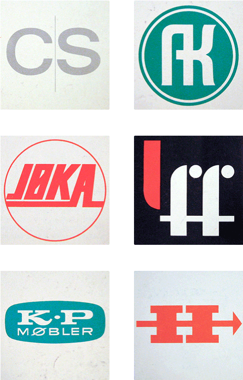 Scandinavian Logos From The 1960s And 70s - 1960s Logos (585x860), Png Download