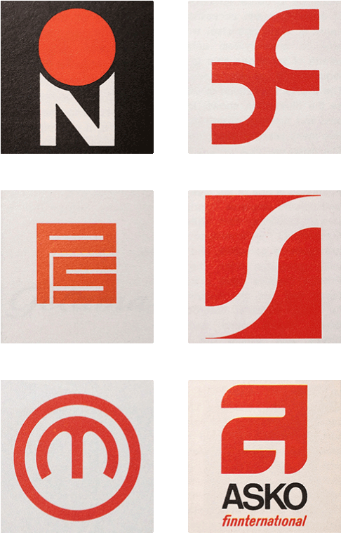 Scandinavian Logos From The 1960s And 70s - 1960s Logos (585x860), Png Download