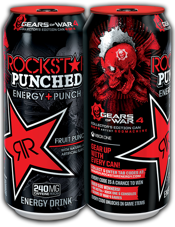 Valkyrie - Rockstar Energy Gears Of War (564x760), Png Download