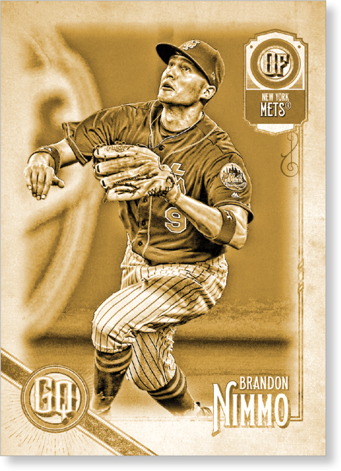 Brandon Nimmo 2018 Topps Gypsy Queen Baseball Base - Catcher (2000x2000), Png Download