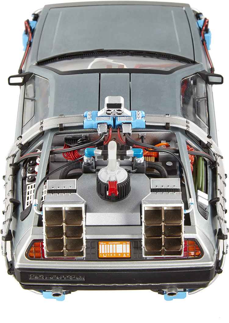 Back To The Future Time Machine - Delorean Time Machine Top (900x1138), Png Download
