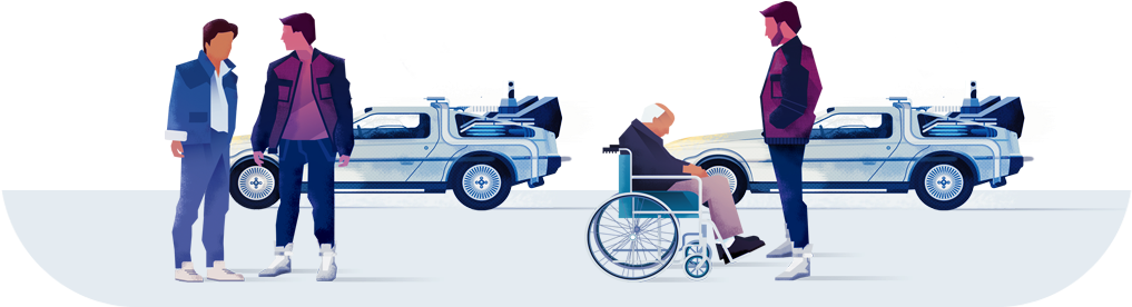 The Idea Was To Tie In With 30 Years Since Back To - Back To The Future (1016x340), Png Download