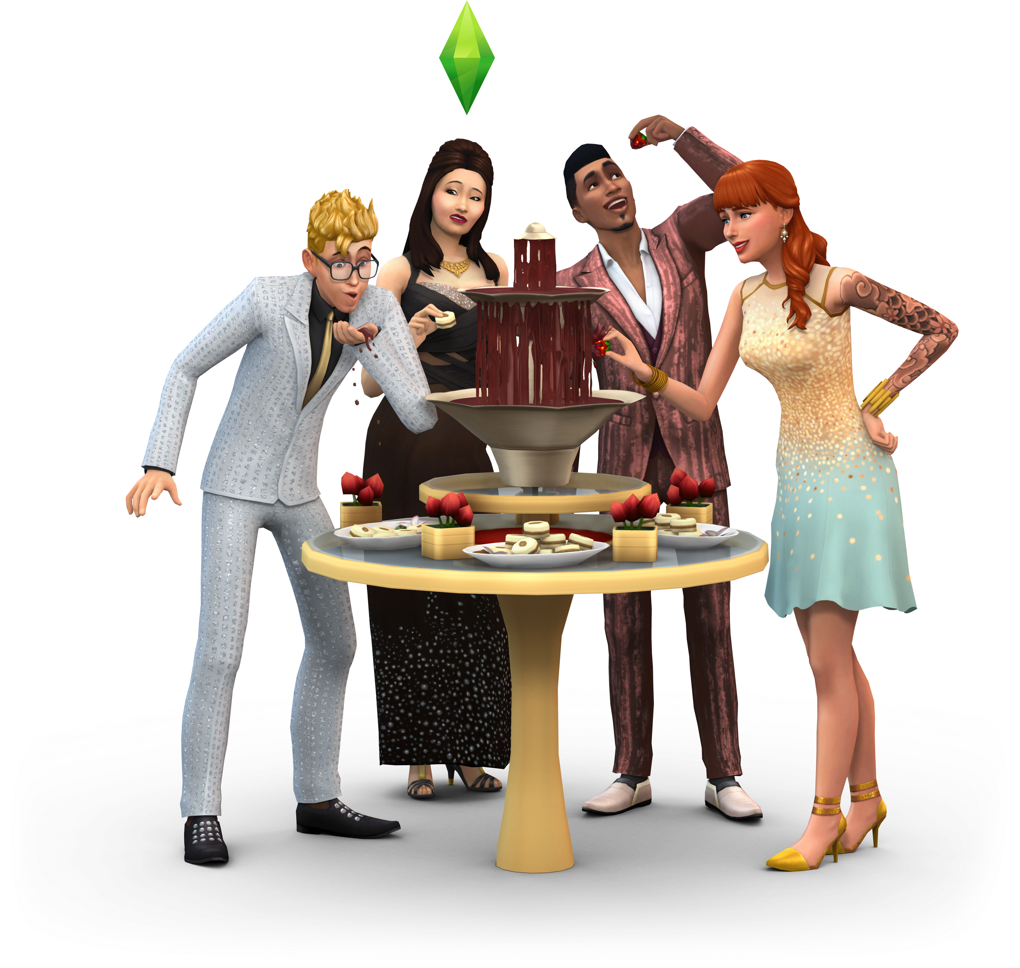 Ts4 515 Sp01 Fountain 01 004b 4k Flat 17607809172 A89cb5aa36 - Sims 4 Party (4000x4000), Png Download