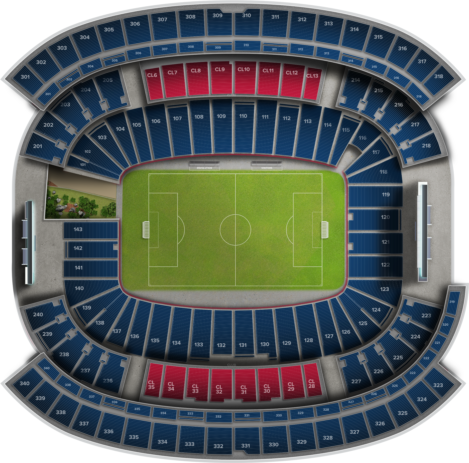 Montreal Impact At New England Revolution At Gillette - Gillette Stadium Ticket Office (2560x1936), Png Download