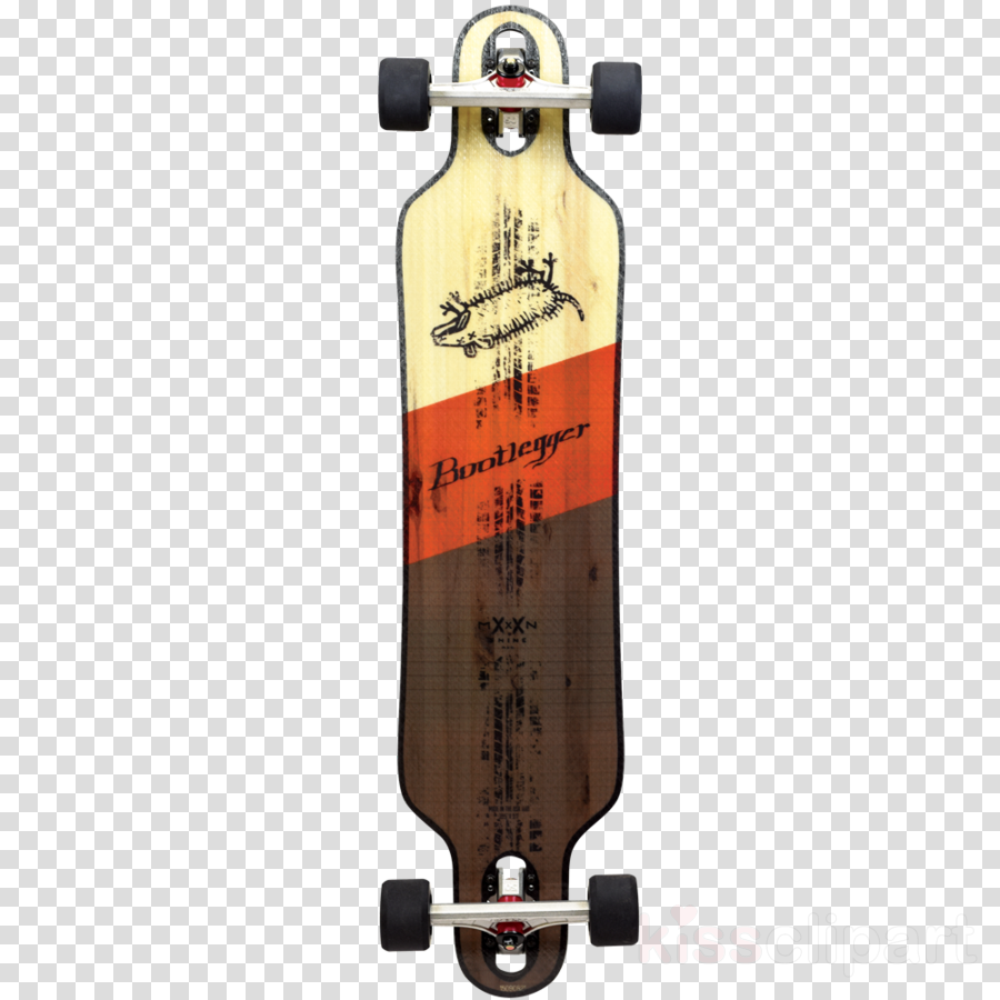 Moonshine Bootlegger Longboard Deck Clipart Longboard - Moonshine Bootlegger Longboard Deck (900x900), Png Download