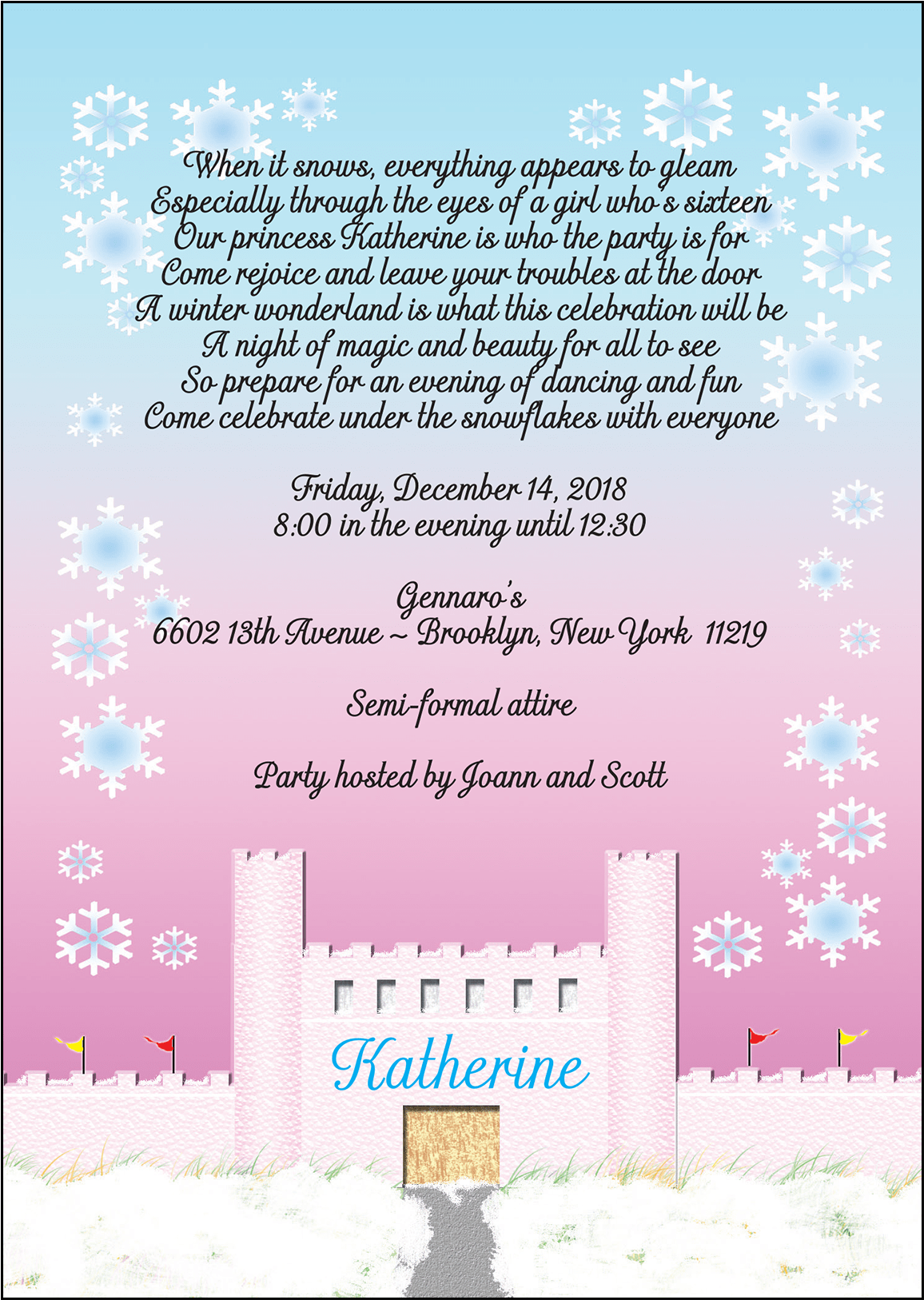 Sweet 16 Invitation - Sweet Sixteen (1660x1660), Png Download