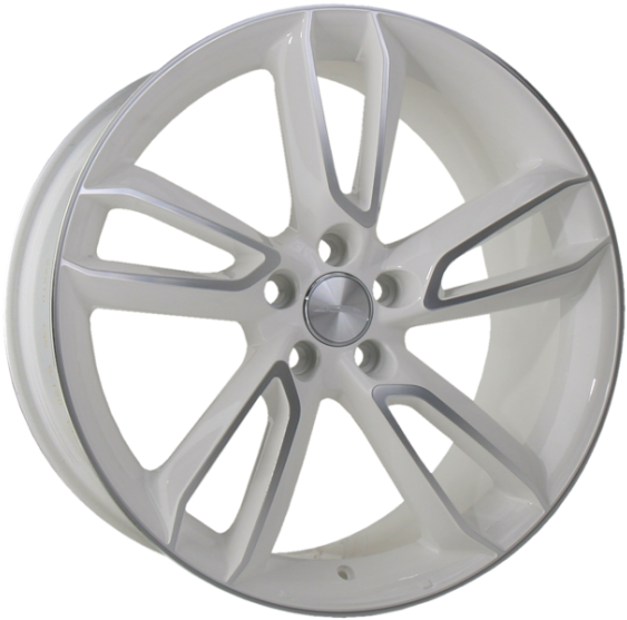 Ace Alloy Scorpio White With Machined Face (650x650), Png Download