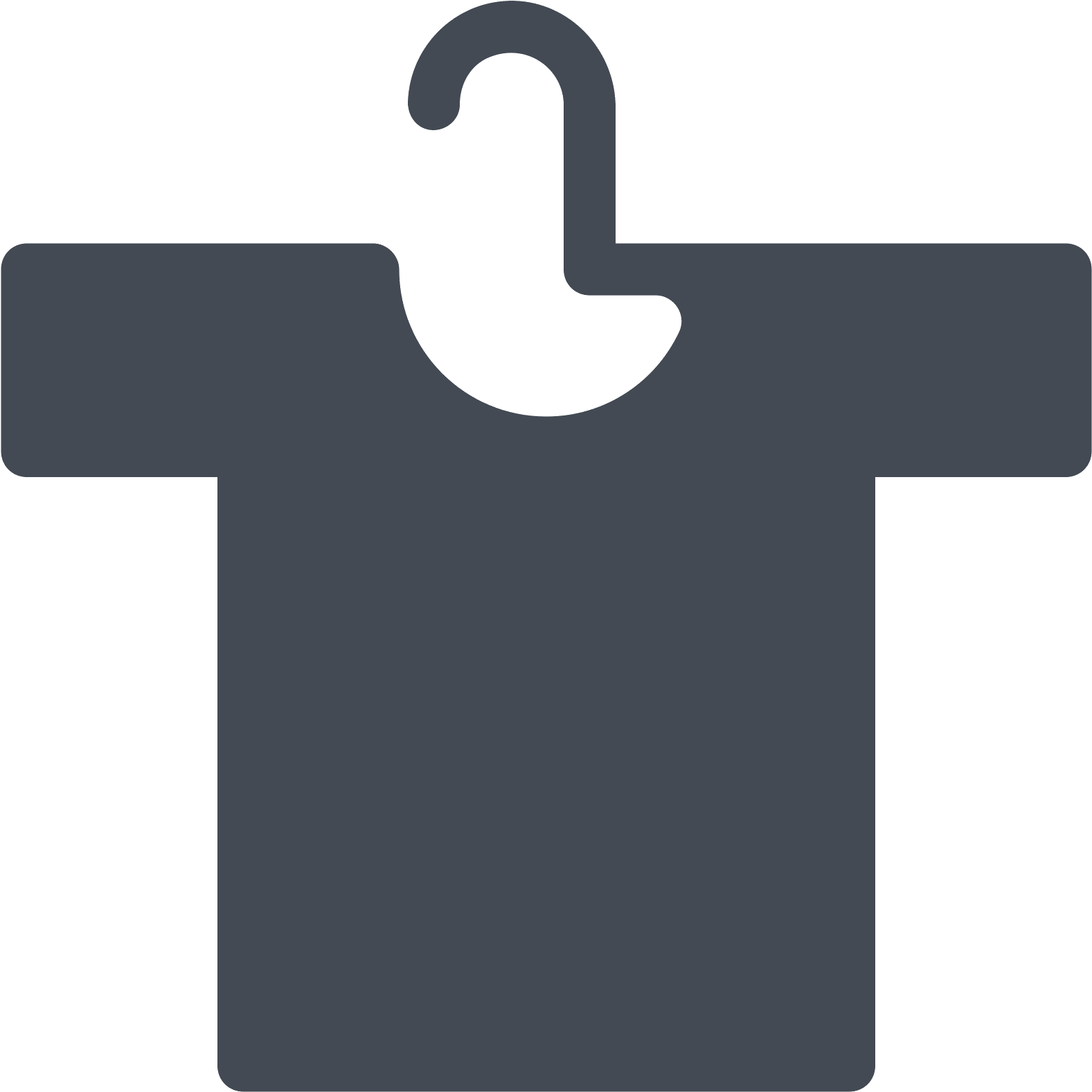 T-shirt On Hanger Icon - T-shirt (1600x1600), Png Download