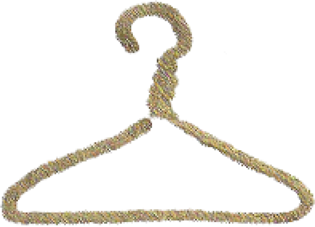 Cropped Mystic Golden Hanger - Clothes Hanger (1100x829), Png Download