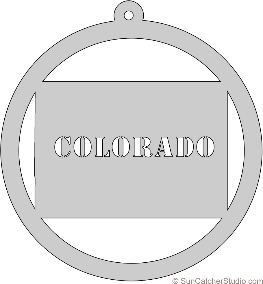 Colorado Map Circle Free Scroll Saw Pattern Shape State - Clip Art (936x1000), Png Download