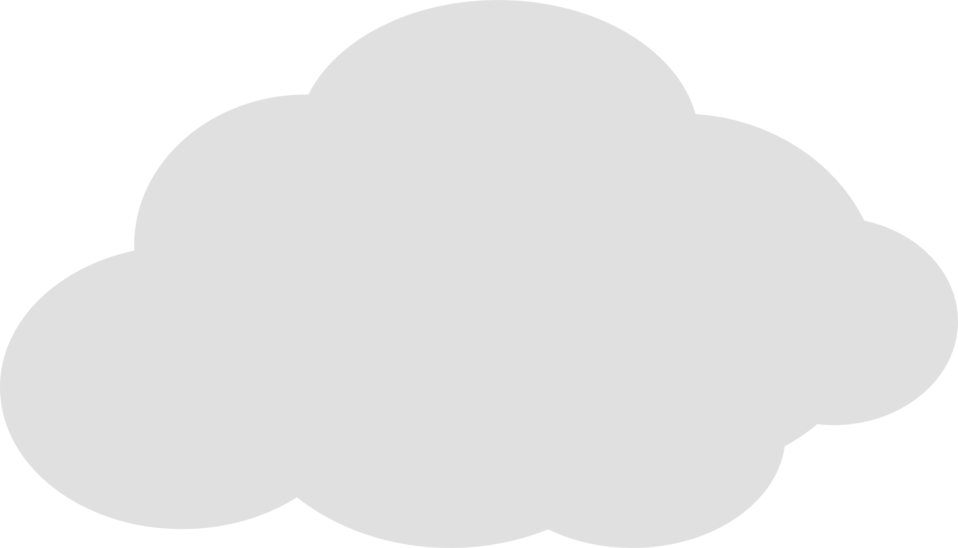 Simple Cloud Icon - Cloud Icon Transparent Png (958x548), Png Download