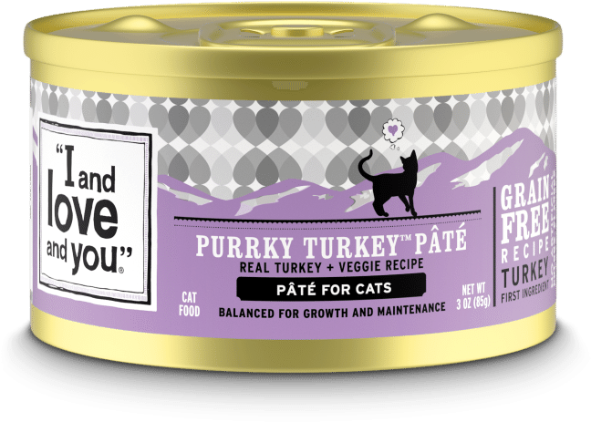 I And Love And You Grain Free Purrky Turkey Recipe - Love And You - Canned Cat Food Purrky Turkey Recipe (1000x660), Png Download