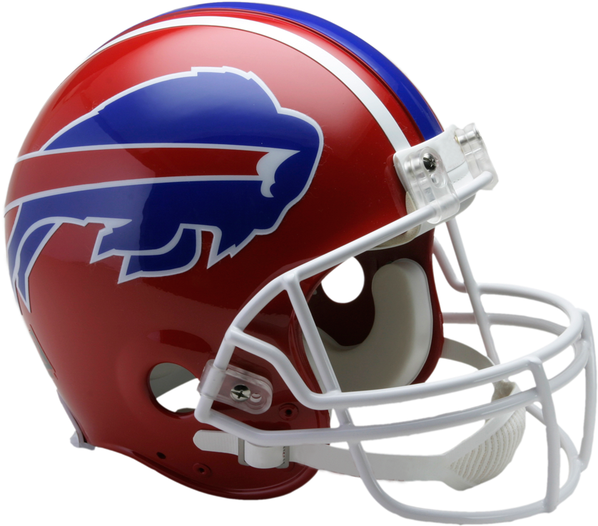 Buffalo Bills Vsr4 Authentic Throwback Helmet - Denver Broncos Helmet (900x812), Png Download